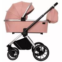 Универсальная коляска CARRELLO Optima CRL-6503 2 в 1, hot pink, цвет шасси: серебристый