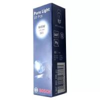 Лампа накаливания сигнальная BOSCH 1987302206 W5W W2.1x9.5d Pure light 12V 5W