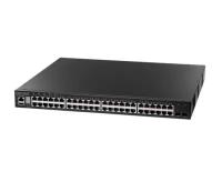 Коммутатор48 x GE + 2 x 10G SFP+ ports + 1 x expansion slot (for dual 10G SFP+ ports) L3 Stackable Switch, w/ 1 x RJ45 console port, 1 x USB type A storage port, RPU connector, Stack up to 4 units Edge-corE ECS4620-52T