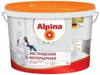 Alpina Краска Alpina Экстрабелая Интерьерная матовая для стен и потолков 10 л. Экстрабелая
