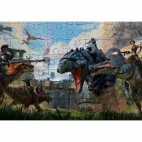 Пазл Картонный 29x20 см, размер А4, 120 деталей, модель ARK Survival Evolved - 18