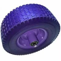 Колесо для тачки VIcart с литым полиуретановым колесом 31,5 х 10 см, симметричной ступицей