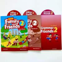 Family and Friends 2 (2nd edition). Полный комплект: Class Book (учебник) + Workbook (рабочая тетрадь) + Grammar friends 2 (грамматика)+ диски
