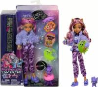 Monster High Doll And Sleepover Accessories, Clawdeen Wolf, Creepover Party - Кукла Монстер Хай Клодин Вульф, Вечеринка с ночевкой HKY67