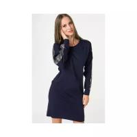 Платье AScool DRESS2501 женское Цвет Синий Однотонный р-р 42