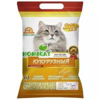 Комкующийся наполнитель HOMECAT "Эколайн" Кукурузный 6 л