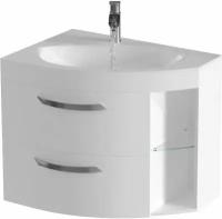 Тумба для ванной без раковины De Aqua Трио Люкс 80 New L Белый