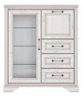 Шкаф-витрина для посуды БРВ-мебель Стилиус B169-KOM1W1B3S (с подсветкой)