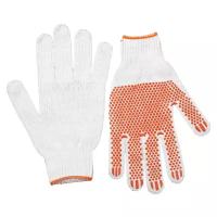 Knitted gloves / Перчатки трикотажные,7 класс, х/б, с защитой от скольжения, L-XL STAYER "MASTER" 11404-XL