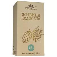 Живица кедровая: целебный универсал в кедровом масле 15%, 100мл (АлтайФлора)