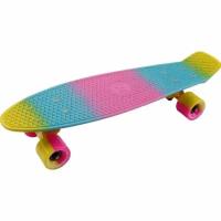 Скейтборд пластиковый Tech Team Multicolor 22 pink/yellow