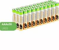 Батарейки алкалиновые GP Batteries "Super Alkaline", тип ААА, 30 шт