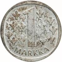 Финляндия 1 марка (markka) 1965 S