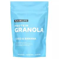 Гранола протеиновая R.A.W. LIFE "PROTEIN GRANOLA COCO & BANANA", 220г