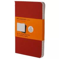 Блокнот Moleskine Cahier Journal Large, 130 х 210 мм, обложка картон, 80 страниц, линейка, клюквенный