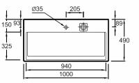 Раковина Jacob Delafon Terrace EXC112-00 100 см