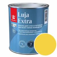 Краска моющаяся Tikkurila Luja Extra матовая RAL 1018 (Цинково-желтый - Zinc yellow) 0,9 л