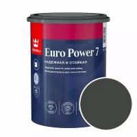 Краска моющаяся Tikkurila Euro Power 7 RAL 9004 (Сигнальный черный - Signal black) 0,9 л