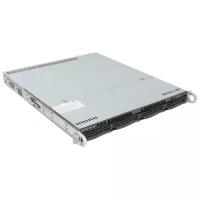 Сервер Supermicro SYS-5019P-M без процессора/без ОЗУ/без накопителей/количество отсеков 3.5" hot swap: 4/350 Вт/LAN 1 Гбит/c