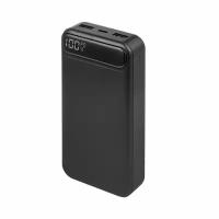 Внешний аккумулятор NRG Turbo V2 20000 mAh, 22.5 Вт (QC, PD), чёрный с дисплеем, Deppa