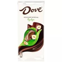 Dove молочный шоколад с дробленым фундуком, 90 г