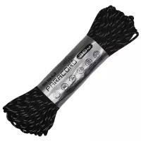 Паракорд 550 Cord 30м световозвращающий (black)