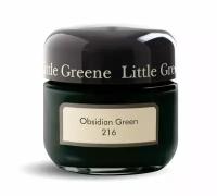 Пробник краски в/э акриловой Little Greene, цвет № 216, OBSIDIAN GREEN, 60 мл