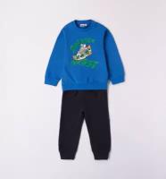 Комплект (свитшот, спортивные брюки) iDO, размер 8A, цвет бирюзовый