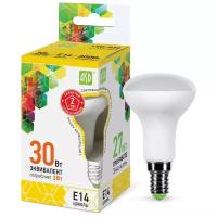 Лампа светодиодная ASD, LED-R50-STD 3ВТ 230В Е14 3000К 270ЛМ E14, R40, 3Вт, 3000К