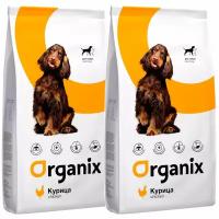 ORGANIX ADULT DOG CHICKEN для взрослых собак всех пород с курицей (12 + 12 кг)