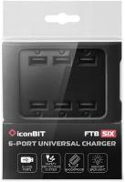 Сетевое зарядное устройство iconBIT 6 USB 4.2A (FTB SIX)