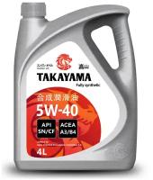Моторное масло TAKAYAMA 5W-40 Синтетическое 4 л Пластик