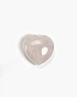 Натуральный камень Сердце Розовый кварц для декора, поделок, бижутерии, 3 см, 1 шт