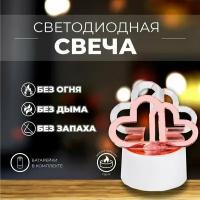 Свеча светодиодная "Сердечки"