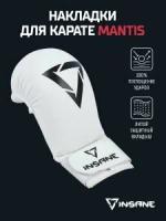 50588-77547 Накладки для карате MANTIS, ПУ, белый, Insane, ЦБ-00000297 - S