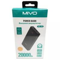 Внешний аккумулятор 20000mAh MB-200 черный Mivo