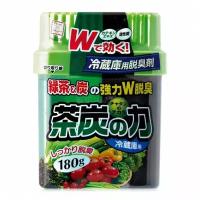 KOKUBO Поглотитель неприятных запахов для холодильника двойной "Сила угля и зеленого чая", 180 г