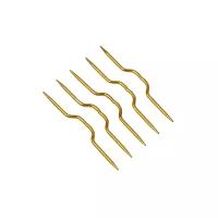 Арт Узор Набор вспомогательных спиц для вязания, d = 3 мм, 9 см, 5 шт, цвет золотой