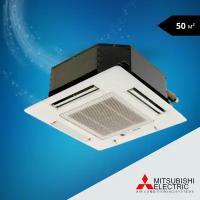 Кассетный внутренний блок Mitsubishi Electric SLZ-KA50VAL и панель SLP-2ALW,четырёхпоточный