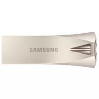 Флешка Samsung BAR Plus 256 ГБ, 1 шт., серебряное шампанское