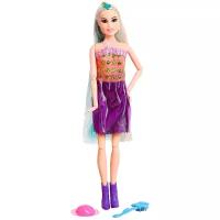 Кукла-модель шарнирная "Оля" в платье, с аксессуарами