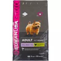 Корм для взрослых собак мелких пород Eukanuba Adult Small Breed 1+ years сухой, 3 кг