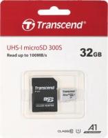 Флеш карта microSDHC Transcend 32GB TS32GUSD300S-A + adapter