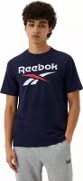 Футболка Reebok для мужчин, Размер:M, Цвет:синий, Модель:REEBOK IDENTITY BIG LOGO TEE