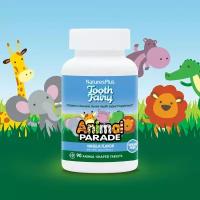 Animal Parade, детский жевательный пробиотик M18, вкус ванили, 90 таблеток в форме животных