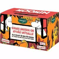 Чай ройбуш Nordqvist MOOMIN "Все смешное полезно для животика" ассорти 4 вкуса, 20 пакетиков, (Финляндия)