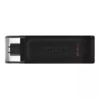 Флешка Kingston DataTraveler 70 64 GB, 1 шт., черный