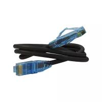 Патч-корд Hyperline PC-LPM-UTP-RJ45-RJ45-C6-1M-LSZH-BK, 1 м, 1 шт., черный