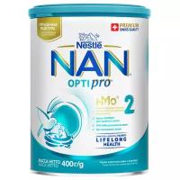 Смесь NAN (Nestlé) 2 Optipro с олигосахаридами 2'FL, с 6 месяцев, 400 г