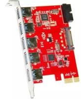 Контроллер USB3.0 Orient VA-3U5219PE PCI-Express на 5 USB Af внешних + 2 Af внутрених